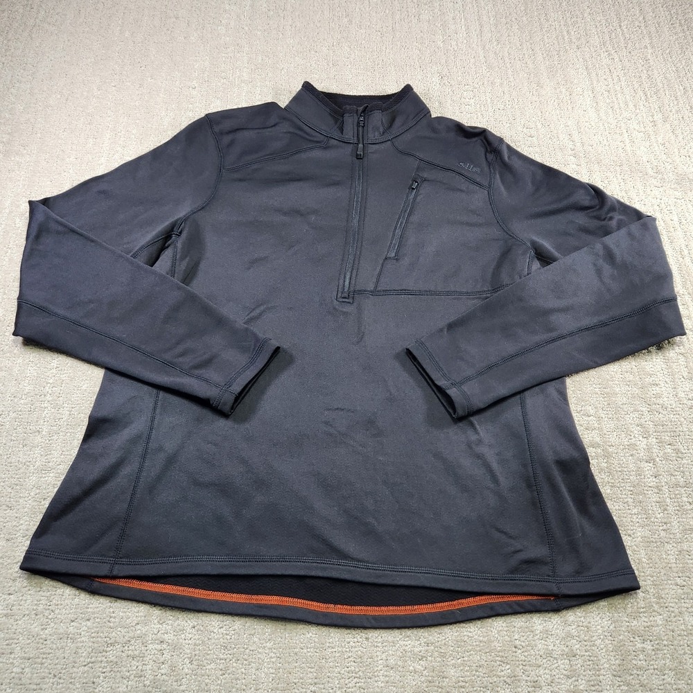 511 Sweatshirt Women XL Glacier 1/2 Zip Black Fleece Tapered Midlayer Pullover